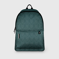 Рюкзак Зелёный геометричные линии, цвет: 3D-принт — фото 2