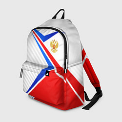 Рюкзак Герб РФ - классические цвета флага, цвет: 3D-принт