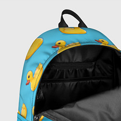 Рюкзак Желтые резиновые уточки для ванны, цвет: 3D-принт — фото 2