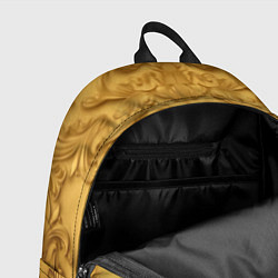 Рюкзак Золото объемные узоры, цвет: 3D-принт — фото 2