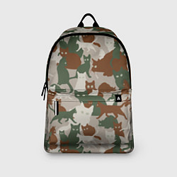 Рюкзак Кошки - камуфляж, цвет: 3D-принт — фото 2
