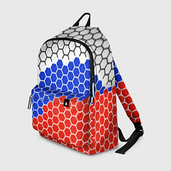 Рюкзак Флаг России из гексагонов, цвет: 3D-принт