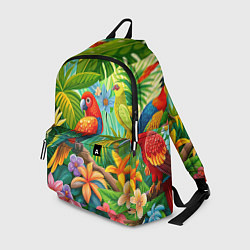 Рюкзак Попугаи - экзотические птицы, цвет: 3D-принт
