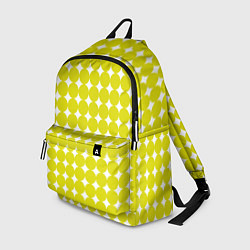 Рюкзак Ретро темно желтые круги, цвет: 3D-принт