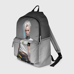 Рюкзак Блондинка в белой футболке Cyberpunk 2077, цвет: 3D-принт