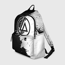 Рюкзак Linkin park - черно-белая абстракция, цвет: 3D-принт