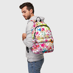 Рюкзак Любовь паттерны, цвет: 3D-принт — фото 2