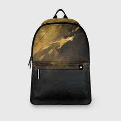 Рюкзак Золотое напыление на черном, цвет: 3D-принт — фото 2