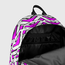 Рюкзак Бело-розовый узор, цвет: 3D-принт — фото 2