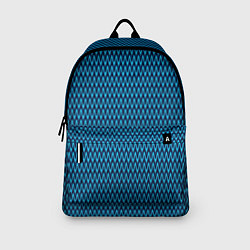 Рюкзак Синий волнистые полосы, цвет: 3D-принт — фото 2