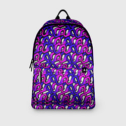 Рюкзак Фиолетовый узор и чёрная обводка, цвет: 3D-принт — фото 2