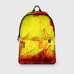 Рюкзак Красные и желтые разводы, цвет: 3D-принт — фото 2