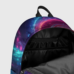 Рюкзак Яркая неоновая галактика - нейросеть, цвет: 3D-принт — фото 2