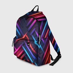 Рюкзак Неоновый узор пластины, цвет: 3D-принт