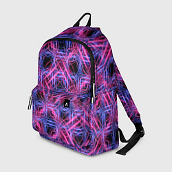 Рюкзак Розово-фиолетовые светящиеся переплетения, цвет: 3D-принт
