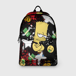 Рюкзак Барт Симпсон на фоне баксов, цвет: 3D-принт — фото 2