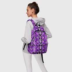 Рюкзак Фиолетовая техно броня, цвет: 3D-принт — фото 2