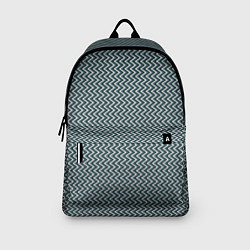 Рюкзак Треугольные полосы бело-бирюзовый, цвет: 3D-принт — фото 2