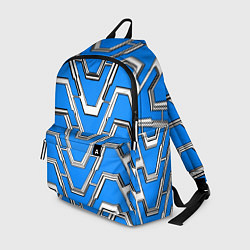 Рюкзак Техно броня синяя, цвет: 3D-принт