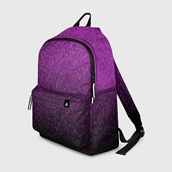 Рюкзак Чёрно-сиреневый градиент мелкая мозаика, цвет: 3D-принт