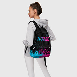 Рюкзак Ajax - neon gradient посередине, цвет: 3D-принт — фото 2