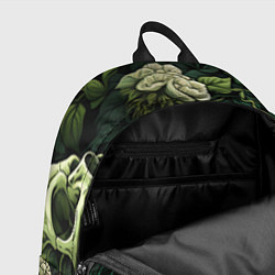 Рюкзак Черепа в поле цветов, цвет: 3D-принт — фото 2