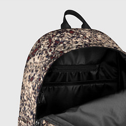 Рюкзак Абстракция земляной с красным, цвет: 3D-принт — фото 2