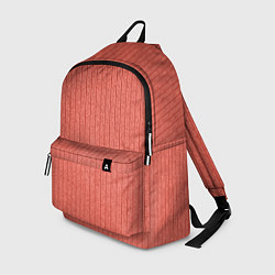 Рюкзак Тёмный коралловый полосатый, цвет: 3D-принт