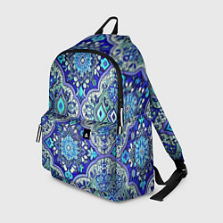 Рюкзак Сине - голубые узоры, цвет: 3D-принт