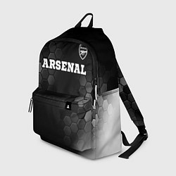 Рюкзак Arsenal sport на темном фоне посередине, цвет: 3D-принт