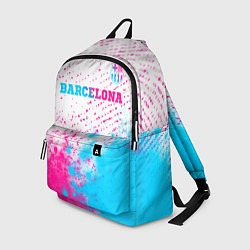 Рюкзак Barcelona neon gradient style посередине, цвет: 3D-принт
