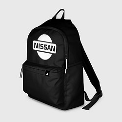 Рюкзак Nissan logo white, цвет: 3D-принт