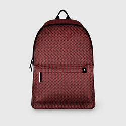 Рюкзак Тёмно-красный текстурированный полосатый, цвет: 3D-принт — фото 2
