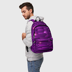Рюкзак Светящиеся неоновые лучи, цвет: 3D-принт — фото 2