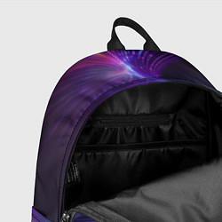 Рюкзак Неоновые лучи на фиолетовом фоне, цвет: 3D-принт — фото 2