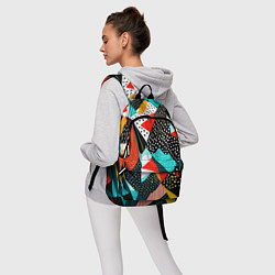 Рюкзак Abstract patchwork - ai art, цвет: 3D-принт — фото 2