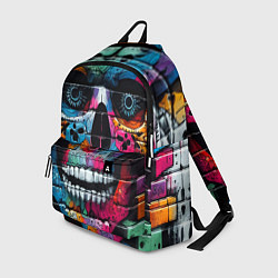 Рюкзак Crazy color skull - graffiti, цвет: 3D-принт