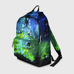 Рюкзак Звездное небо с зелеными бликами, цвет: 3D-принт