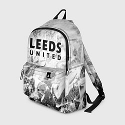 Рюкзак Leeds United white graphite, цвет: 3D-принт