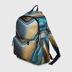 Рюкзак Объемный футуристический текстурный костюм из кожи, цвет: 3D-принт