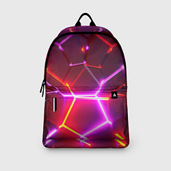 Рюкзак Красные плиты с фиолетовым свечением, цвет: 3D-принт — фото 2