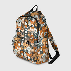 Рюкзак Мультяшные собачки, цвет: 3D-принт