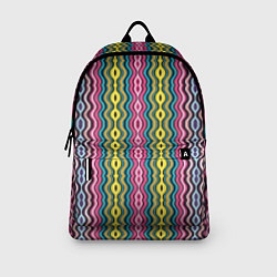 Рюкзак Абстрактные разноцветные вертикальные полосы, цвет: 3D-принт — фото 2
