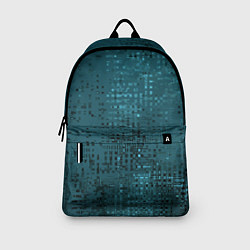 Рюкзак Тёмный бирюзовый абстракция однотонный, цвет: 3D-принт — фото 2