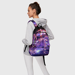 Рюкзак Плавление абстрактных блестящих камней, цвет: 3D-принт — фото 2