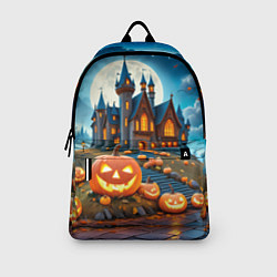 Рюкзак Ночь Хэллоуина тыквы и замок, цвет: 3D-принт — фото 2