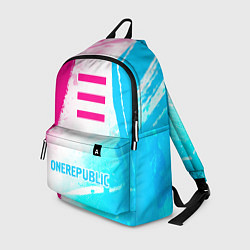 Рюкзак OneRepublic neon gradient style по-центру, цвет: 3D-принт