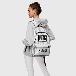 Рюкзак PUBG glitch на светлом фоне по-центру, цвет: 3D-принт — фото 2