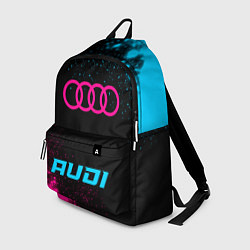 Рюкзак Audi - neon gradient по-центру, цвет: 3D-принт