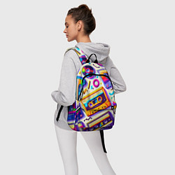 Рюкзак Магия микстейпов: Цветная ностальгия, цвет: 3D-принт — фото 2